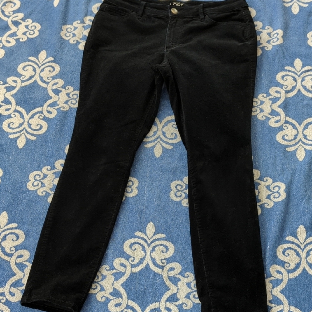 AnnTaylor /LOFT Black Corduroy Pant